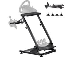 VEVOR Stuurwielstandaard Verstelbare En Opvouwbare Simulatorstandaard voor Logitech G29 G27 G920 G923, Thrustmaster T300rs T300gt T248 Ts-Pc Tsxw Gaming Cockpit, Pedalensimulator Niet Inbegrepen