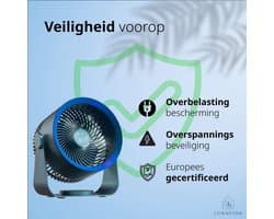 Draadloze Tafelventilator met 3 standen - Stil en Krachtig