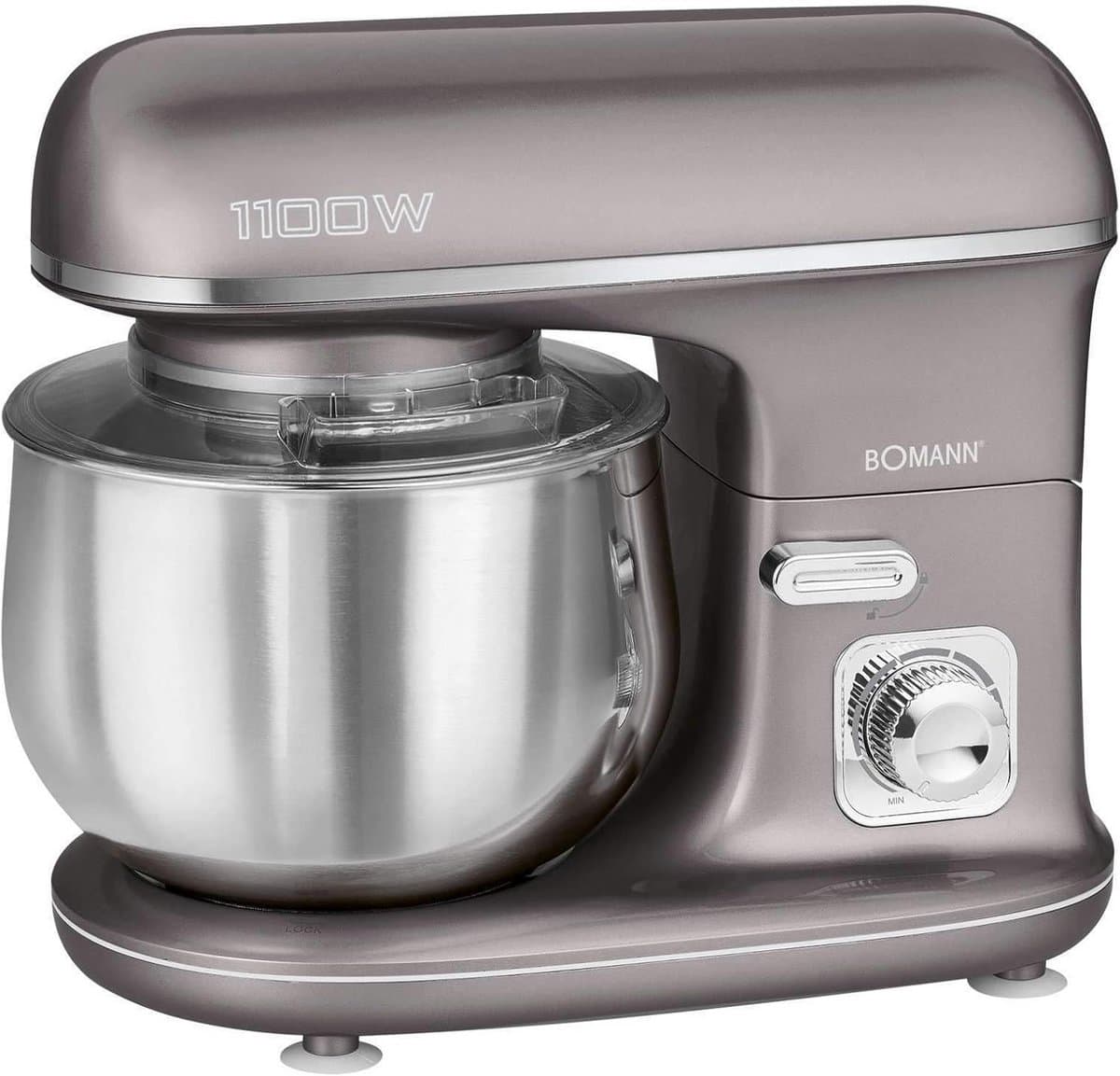 Kneedmachine 1100W met 5L RVS Kom - Krachtige Keukenmachine voor Deeg en Beslag — afbeelding 1