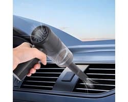 Krachtige Mini Stofzuiger - Auto of Thuis - Draadloos - Zuigen & Blazen - Mini Kruimeldief Snoerloos - Perslucht Stofreiniger Luchtblazer - Autostofzuiger Oplaadbaar - Car Vacuum Cleaner