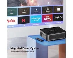 Beamer - Full HD Projector - 1920x1080 - 300 ANSI Lumen - Draagbaar - Voor Entertainment