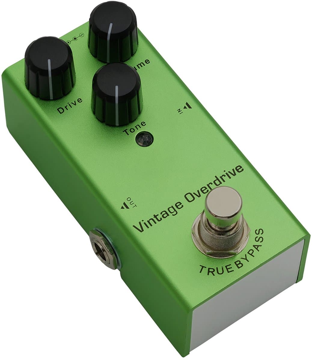 Vintage Overdrive Electric Guitar Pedal - Klassiek Effect, Professionele Muziekuitrusting, Uniek Retro Geluid, Ideaal voor Muzikanten en Gitaarliefhebbers — afbeelding 1