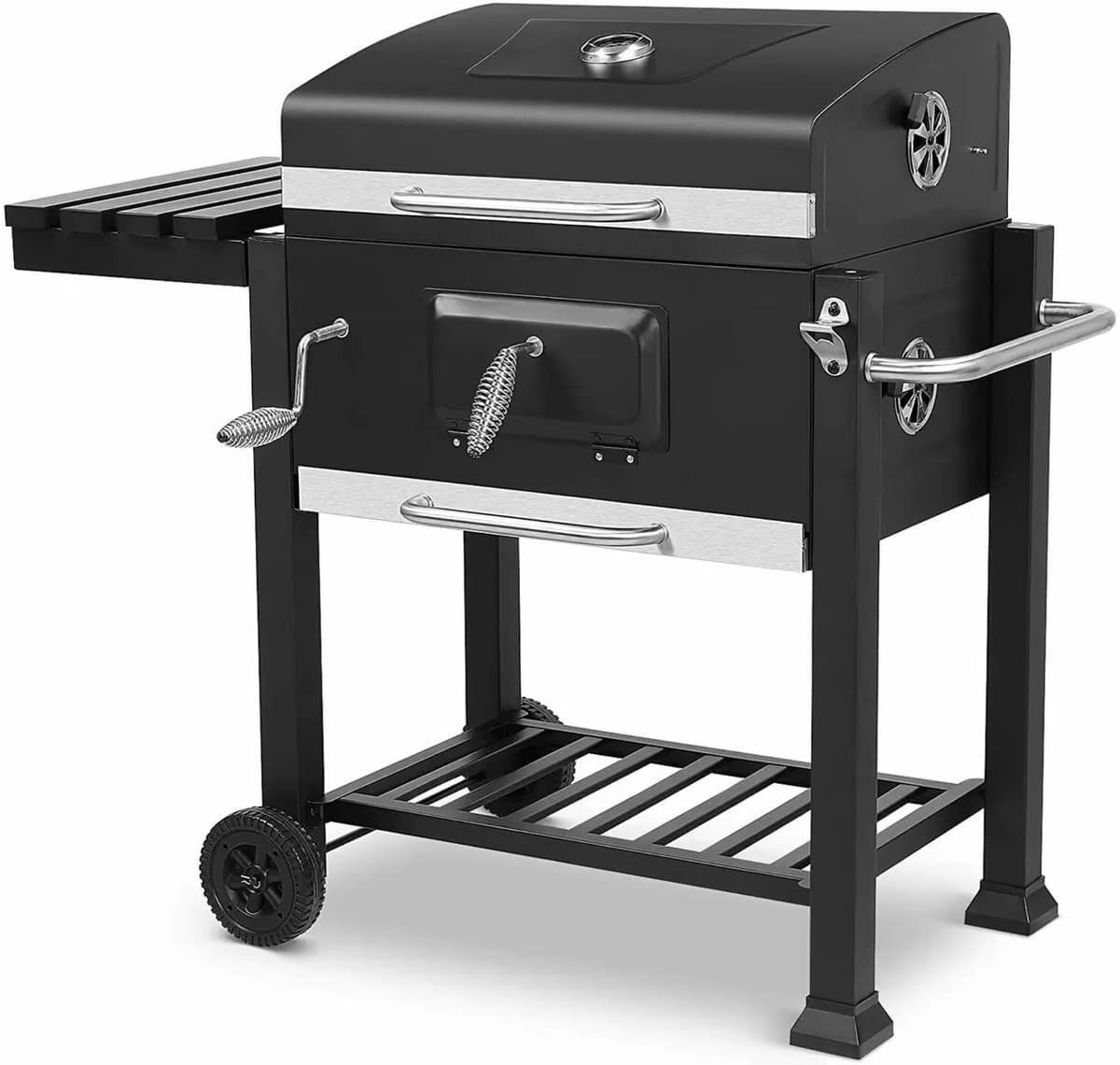 Houtskool barbecue - BBQ - Thuis of camping - Kachel - Voor 5-10 Personen - Op wielen - Outdoor — afbeelding 1