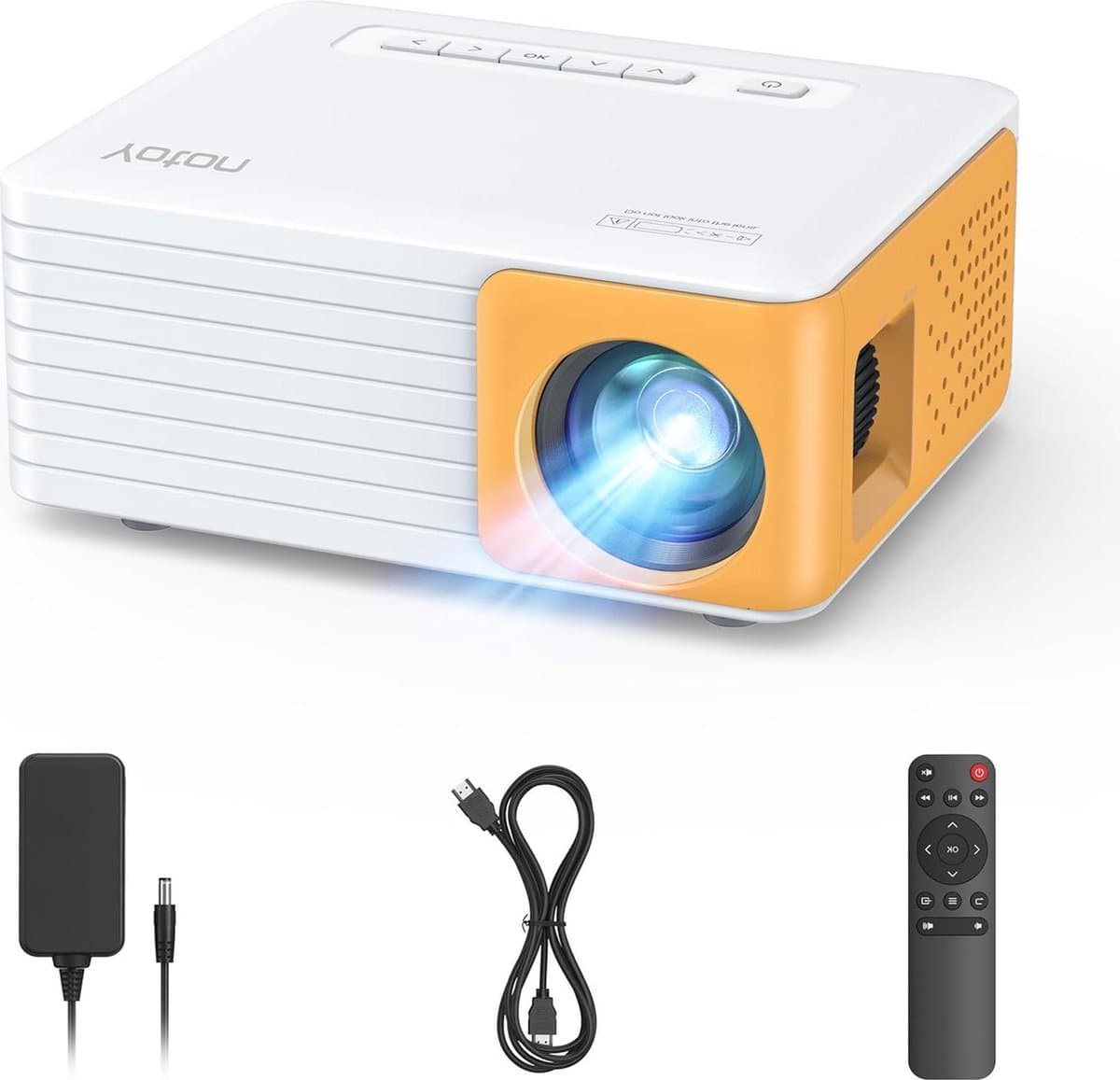 Mini Beamer - Full HD 1080P Ondersteunt Mini Projector voor mobiele telefoon/PC/PS4/PS5/Xbox/Firestick - Draagbare Projector compatibel met USB/HDMI/AV Beamer — afbeelding 1