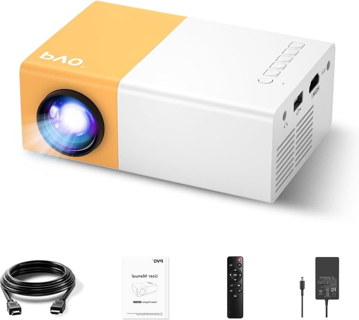 Mini beamer voor kindercadeau cartoon draagbare outdoor filmprojector - thuisbioscoop video projector met directe spiegeling Beamer — afbeelding 1