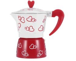 Dailygoods- Moka Pot Aluminium - Kookplaat Koffiezetapparaat - Italiaans Koffiezetapparaat - Afneembaar - Stevig - Ingebouwde Veiligheidsklep