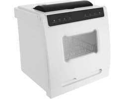 Tafelvaatwasser - Compacte vaatwasser - Snel servies reinigen - Vier wasprogramma's - 44 x 40 x 40 cm - Wit