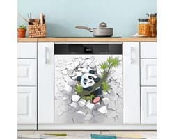 Vaatwasser Magneet Cover - Decoratieve Schotel - Keuken Decoratie - Snijbaar op Maat - 23x26 Inch - Rode Panda