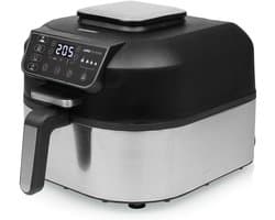 Digitale luchtfriteuse - Heteluchtoven - Gezond koken - Friteuse en grill - 56 liter XL - Zwart