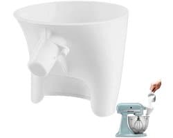 Keukenmachine Trechter - Mixer Trechter - Ingrediënten Toevoegen - Spatwaterdicht Ontwerp - 20 x 10 x 2 cm - Wit