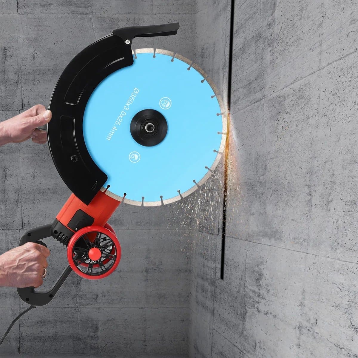 Elektrische Betonzaag – Betonzaag – Diamantzagen – Steenzaag – Baksteenzaag – 4000W Motor – 13,5 Cm Zaagdiepte — afbeelding 1