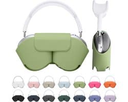 kwmobile cover voor over-ear koptelefoon - Compatibel met Apple AirPods Max / AirPods Max 2 - Van polyester - In pastelgroen