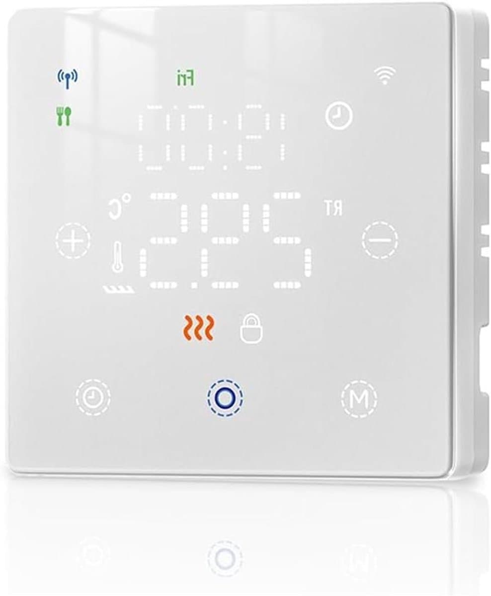 Slimme Thermostaat - App Bediening - Energie Besparen - Wekelijkse Programmering - IP20 - Wit — afbeelding 1