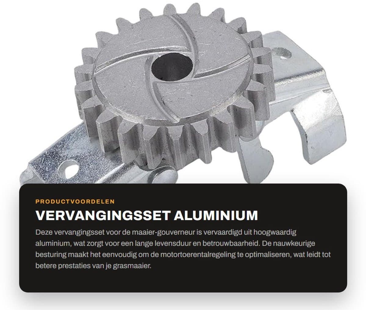 Dailygoods- Motortoerentalregeling Duurzaam - Aluminium Maaiergovernor - Nauwkeurige Besturing - Eenvoudig te Installeren - Verbeterde Prestaties - Consistente Snelheid - Maaieronderdeel — afbeelding 1