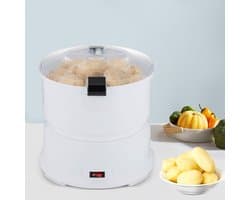 Elektrische Aardappelschilmachine - Groente Schillen - Snel Groenten Bereiden - Grote Capaciteit - 0.8 kg - Wit