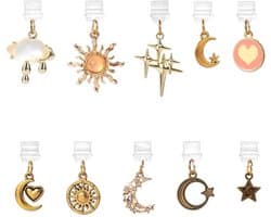 10 stuks stofkapjes voor Kindle, sterren-maanpatroon, schattige poortbeschermers voor e-readers, boeken, vrouwen, leraren en studenten