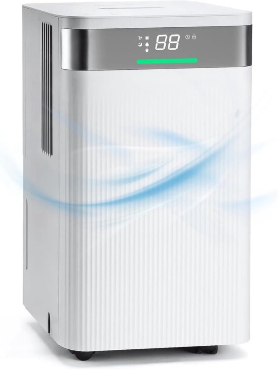 Thuys - Mobiele Luchtontvochtiger 12L/dag – 200W – 2L Watertank – Slaapmodus – Voor Slaapkamer, Badkamer, Kelder en Woonkamer — afbeelding 1