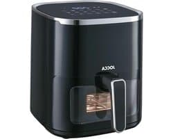 Hete Lucht Friteuse - Airfryer - Gezond Koken - Met Venster - 5 Liter - Zwart