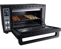 Grilloven met Airfry - Heteluchtoven - Veelzijdig koken - 8 automatische programma's - 30 liter capaciteit - Zwart