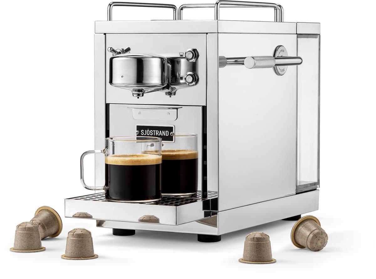 Sjöstrand The Original 2.0 - Espresso Capsule Machine - Steel - Zilver — afbeelding 1