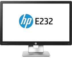 HP EliteDisplay E232 IPS 23" Zwart Full HD Matt