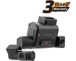 Mio MiSentry 12T Full-HD triple dashcam (voor, achter en cabine) - 4G LTE connected - GPS - flitspaal waarschuwing en parkeermodus