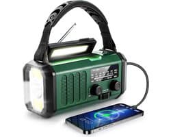 Noodradio - Solar Opwindbaar - 20.000 mAH Powerbank - Geschikt voor iedere situatie - Radio All in 1 pack - Noodpakket voor Avontuur en Oorlog - Nood Radio - Noodrantsoen - Beste Noodradio van 2025!