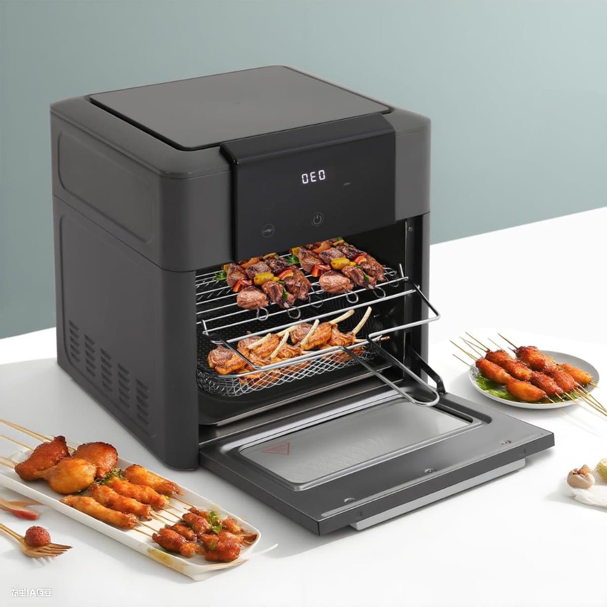 RWB® Airfryer XXL - Mini-oven - Heteluchtfriteuse - Grijs - 34x33x36cm — afbeelding 1