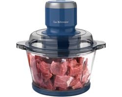 Krachtige Elektrische Keukenmachine 1,7L Glas - Hakken, Malen & Kloppen - 300W