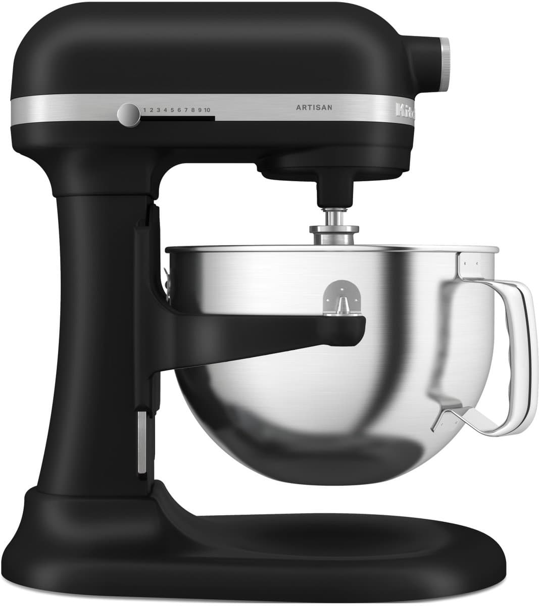 KitchenAid keukenmachine - Artisan - In hoogte verstelbare kom - 375 W - 11 snelheden - 3 RVS accessoires - 5,6L - Matzwart — afbeelding 1