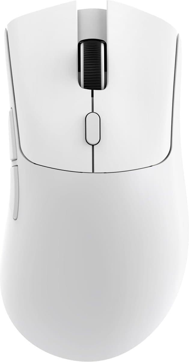 ATTACK SHARK R1 - Superlight Gamingmuis - 59g Ultralicht - PixArt PAW3311 Sensor - BT & 2.4G Draadloos & Bedraad - 6 Instelbare DPI Tot 18000 - 65 uur Batterij - Wit — afbeelding 1