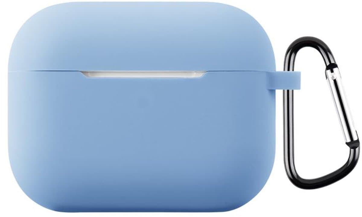 Telestore - hoesje geschikt voor AirPods Pro 3 soft case cover - licht blauw - TPU hoesje Beschermhoes - AirPods Pro 3 Cover - AirPods Pro 3 hoesje - Geschikt voor Apple AirPods Pro 3 - gel hoesje met sleutelhanger — afbeelding 1