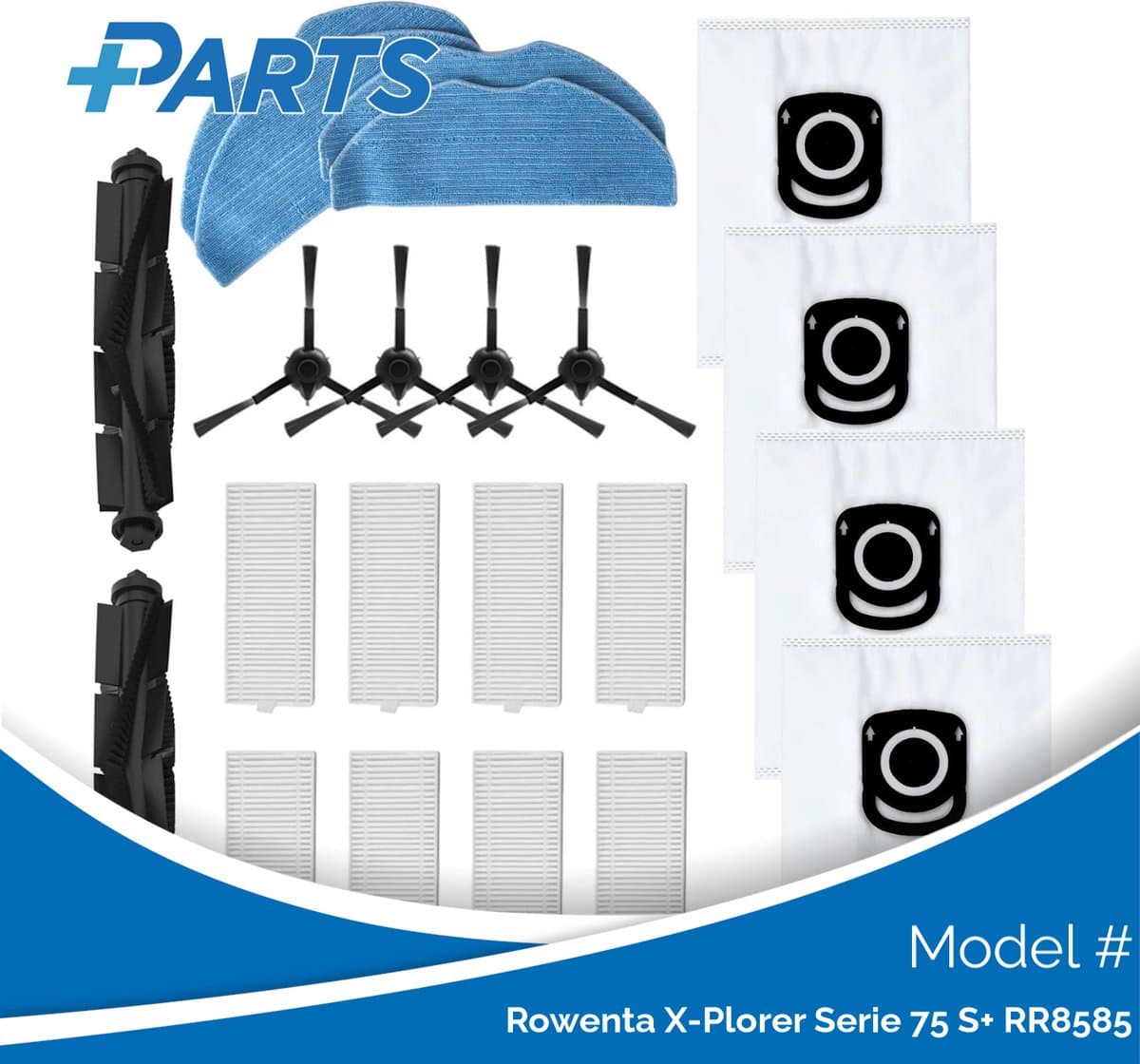 Rowenta X-Plorer Serie 75 S+ RR8585 Onderhoudsset (Plus.Parts® alternatief voor ZR185002) — afbeelding 1
