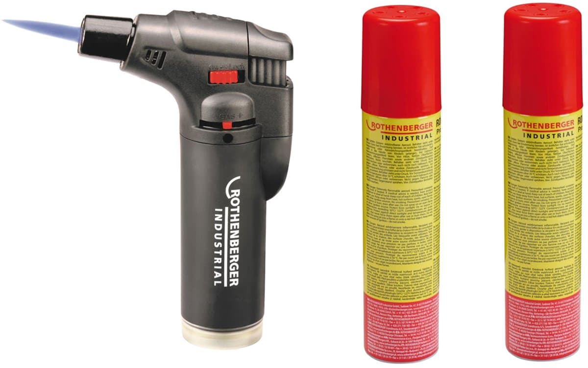 ROTHENBERGER Industriële universele gasbrander incl. 2x Rofill Su... — afbeelding 1