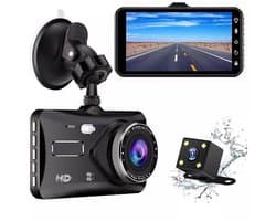 Generieke geavanceerde touchscreen dashcam-bundel - 1080P Full HD, 170° groothoeklens, achteruitrijcamera inbegrepen voor naadloze opname, zwart(Met 16G geheugenkaart)