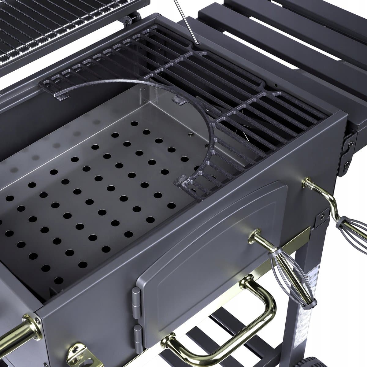 Activa Angular Gold Koolgrill met Gietijzeren Haan - BBQ — afbeelding 1