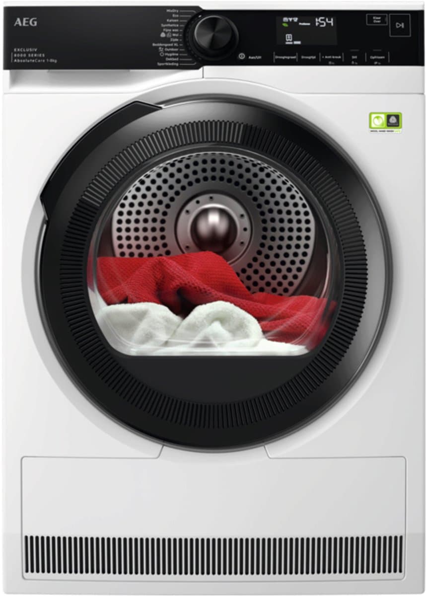AEG TR86TRIER warmtepompdroger met binnenverlichting en 75,= cashback via AEG — afbeelding 1