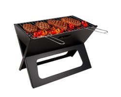 Cheqo® Draagbare Houtskoolbarbecue - Tafelbarbecue - Tafel BBQ Houtskool Barbecue Draagbaar - Camping BBQ - Staal