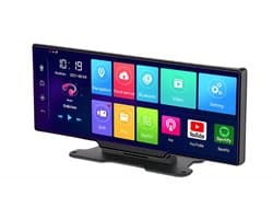 WNHB® Dashcam Voor Auto 10.26 Inch - ADAS Rijassistentie Met GPS Navigatie - Android 8.1 Dash Camera Met Remote Monitor - Zwart