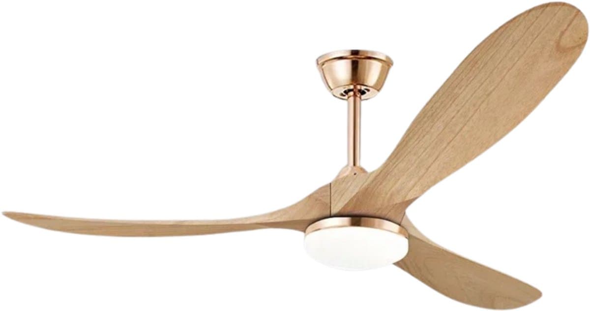 Bovista Plafondventilator - Met Verlichting - Plafond Ventilator - Met Lamp - Plafonniere Met Ventilator - Met Licht - Stijl Q - 150cm — afbeelding 1