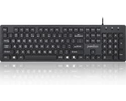 Perixx Periboard 117 Toetsenbord met grote letters - Big keys - Toetsenbord voor slechtzienden - Grootletter toetsenbord - 5 jaar garantie - QWERTY