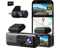 Solidchoice - 4K Dashcam met GPS en WiFi voor Auto's