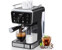 Espressomachine - Koffiezetapparaat - Thuis Barista - Automatische Melkopschuimer - 15 Liter Tank - Zwart