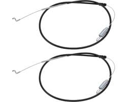 Dailygoods- Tractiekoppeling Kabel - 2 Stuks - Compatibel met Toro Grasmaaiers - Kabellengte 45,5"/115,57cm - 34,5"/87,63cm - Metaal - Onderdelennummer 115-8435 290-941 - Grasmaaier Kabel