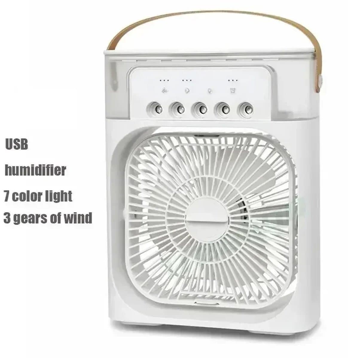 NordHaus Luchtkoeler - Aircooler - Luchtbevochtiger - 3-in-1 Koeling met 3 Snelheden - Wit 23 x 15,3 x 7 cm — afbeelding 1