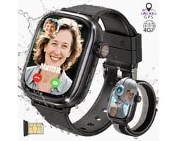 Vashoy T86 - 2026 Smartwatch voor kinderen-speciaal ontworpen voor kinderen-voorzien van GPS-tracking en een simkaart-SOS-functie-bijbehorende app beschikbaar-scherm van 368×448 pixels-het ideale cadeau.