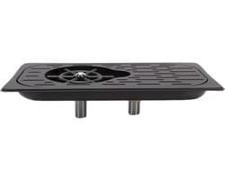 Glazen Rinser - Flessenwasser - Snel Glazen Spoelen - Hogedruk Reiniging - 39x22.5x9.5 cm - Zwart