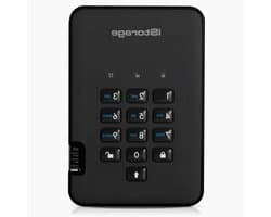 Externe Harde Schijf - Opslagmedium Beveiligd - Data Beschermen - Hardware Encryptie - 2 TB - Zwart