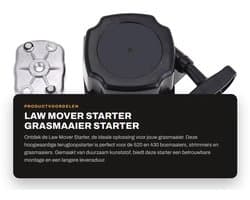 Startmotor Hoogwaardige Kunststof - Terugloopstarter - Vervanging Grasmaaier - Bosmaaier/Scooter - Eenvoudige Installatie - Lange Levensduur