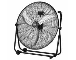 VEVOR Vloerventilator Ø762mm, 360° Kantelbare Windmachine, Staande Ventilator met 3 Snelheidsstanden, Draagbare Trommelventilator met Handvat, Wielen & 1,6m Kabel, Industriële Ventilator voor Garage Magazijn